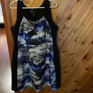 Lane Bryant scuba dress with heavenly aesthetic